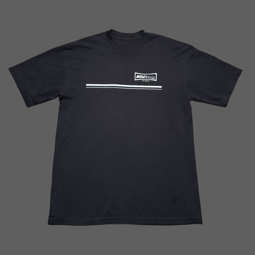 Mitch's Surf Shop La Jolla Black Graphic Tee Size L GUC